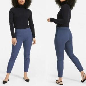 Everlane The Side-Zip Stretch Cotton Pant in Atlantic Blue SZ 2